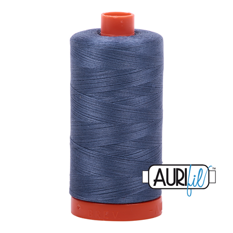 Dark Grey Blue 1248 Aurifil 50wt Thread - 1300M Spool 100% Cotton 2ply Italian Thread