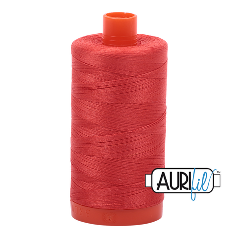 Light Red Orange 2277 Aurifil 50wt Thread - 1300M Spool 100% Cotton 2ply Italian Thread