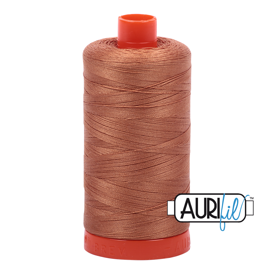 Light Chestnut 2330 Aurifil 50wt Thread - 1300M Spool 100% Cotton 2ply Italian Thread