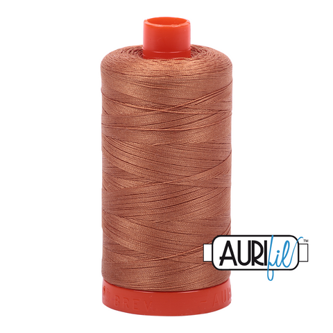 Light Chestnut 2330 Aurifil 50wt Thread - 1300M Spool 100% Cotton 2ply Italian Thread