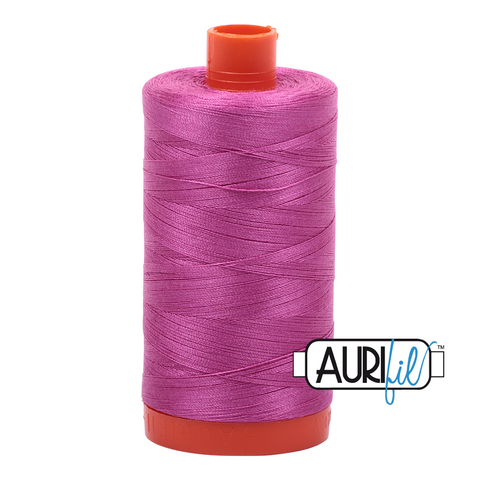 Light Magenta 2588 Aurifil 50wt Thread - 1300M Spool 100% Cotton 2ply Italian Thread