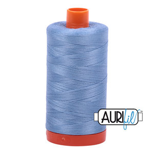 Light Delft Blue 2720 Aurifil 50wt Thread - 1300M Spool 100% Cotton 2ply Italian Thread