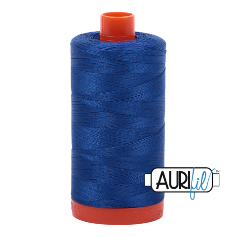 Medium Blue 2735 Aurifil 50wt Thread - 1300M Spool 100% Cotton 2ply Italian Thread