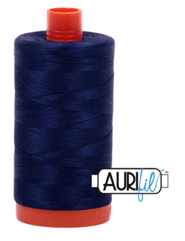 Midnight 2745 Aurifil 50wt Thread - 1300M Spool 100% Cotton 2ply Italian Thread