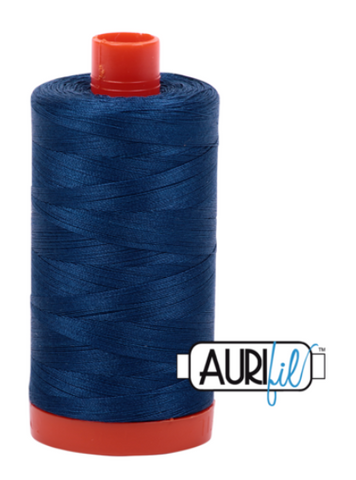 Medium Delft Blue 2783 Aurifil 50wt Thread - 1300M Spool 100% Cotton 2ply Italian Thread