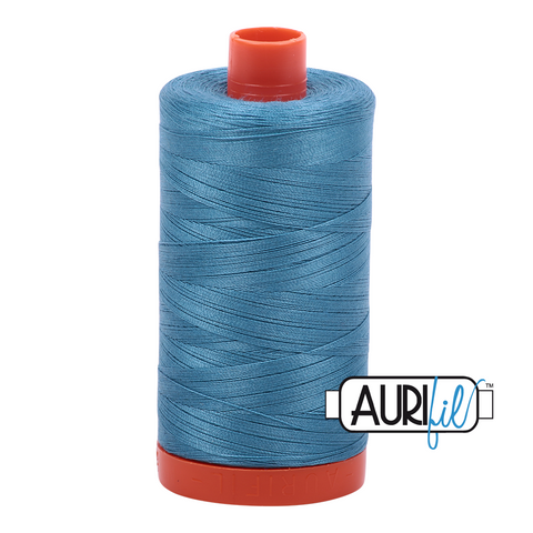 Teal 2815 Aurifil 50wt Thread - 1300M Spool 100% Cotton 2ply Italian Thread