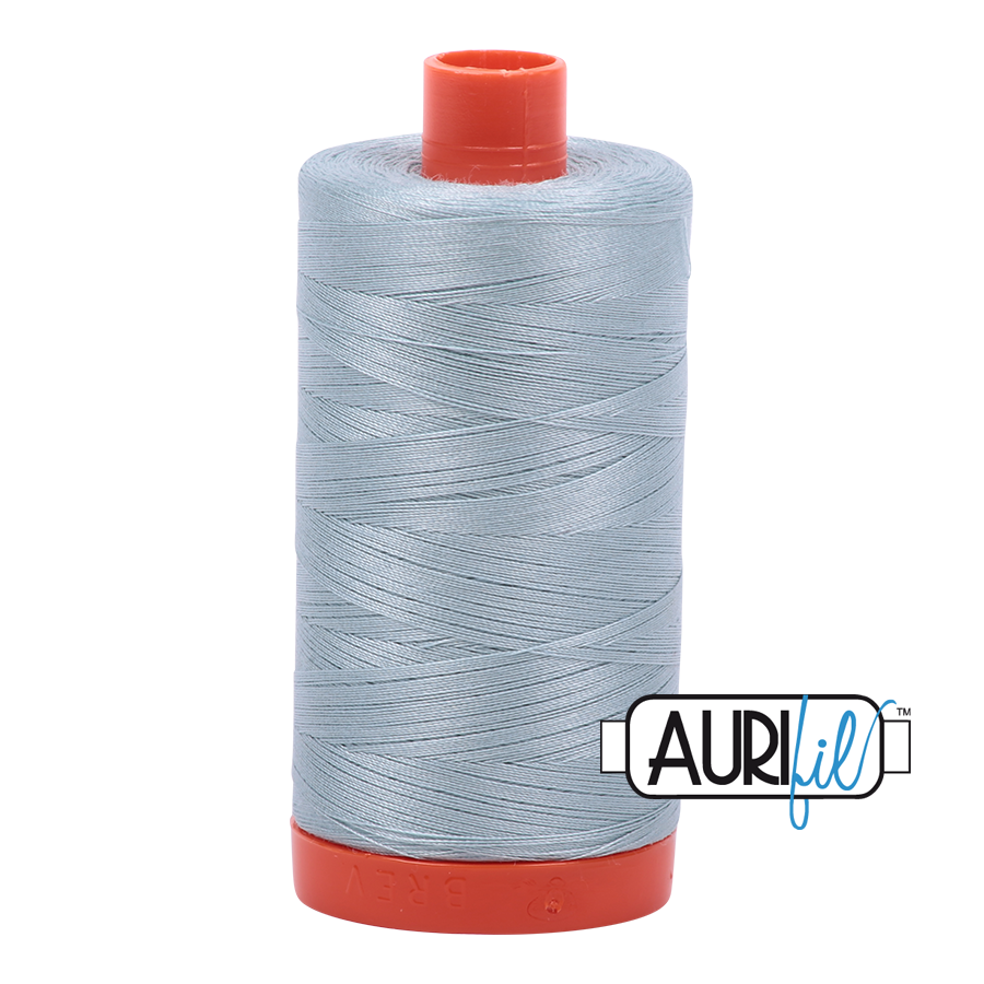 Bright Grey Blue 2847 Aurifil 50wt Thread - 1300M Spool 100% Cotton 2ply Italian Thread