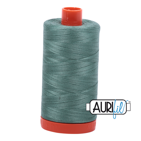 Medium Juniper 2850 Aurifil 50wt Thread - 1300M Spool 100% Cotton 2ply Italian Thread