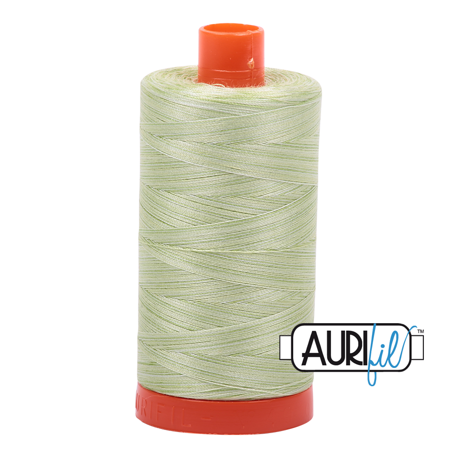 Light Spring Green 3320 Variegated Aurifil 50wt Thread - 1300M Spool 100% Cotton 2ply Italian Thread (Copy)