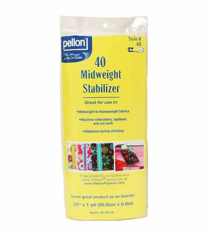 Pellon® 40 Midweight Sew-In Stabilizer - Precut 1 Yard x 20" Pack