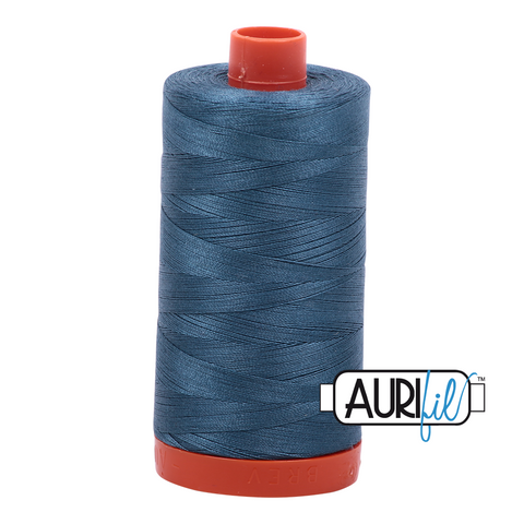 Smoke Blue 4644 Aurifil 50wt Thread - 1300M Spool 100% Cotton 2ply Italian Thread