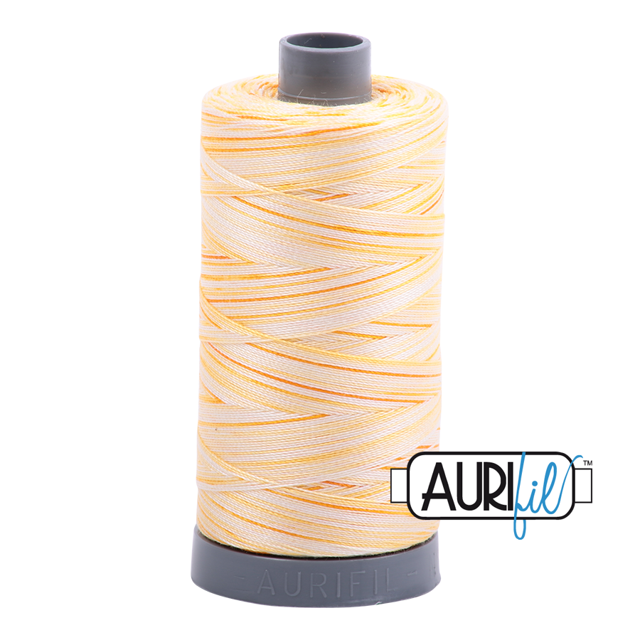 Limoni di Monterosso Variegated 4658 Aurifil 28wt Thread - 750M Spool 100% Cotton 2ply Italian Thread