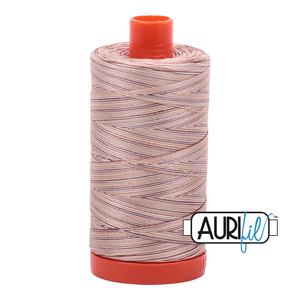 Biscotti Variegated 4666 Aurifil 50wt Thread - 1300M Spool 100% Cotton 2ply Italian Thread