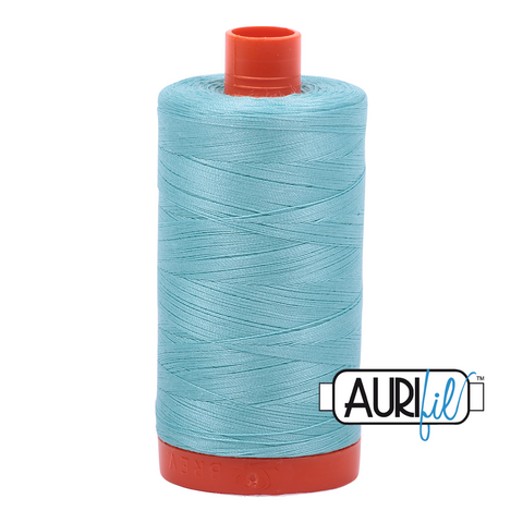 Light Turquoise 5006 Aurifil 50wt Thread - 1300M Spool 100% Cotton 2ply Italian Thread