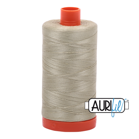 Light Military Green 5020 Aurifil 50wt Thread - 1300M Spool 100% Cotton 2ply Italian Thread