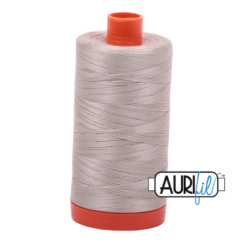 Pewter 6711 Aurifil 50wt Thread - 1300M Spool 100% Cotton 2ply Italian Thread