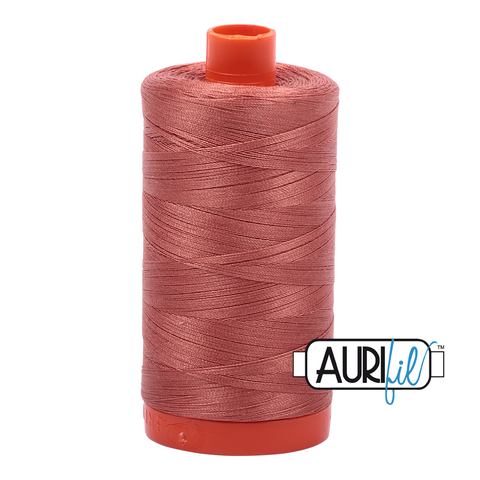 Cinnabar 6728 Aurifil 50wt Thread - 1300M Spool 100% Cotton 2ply Italian Thread