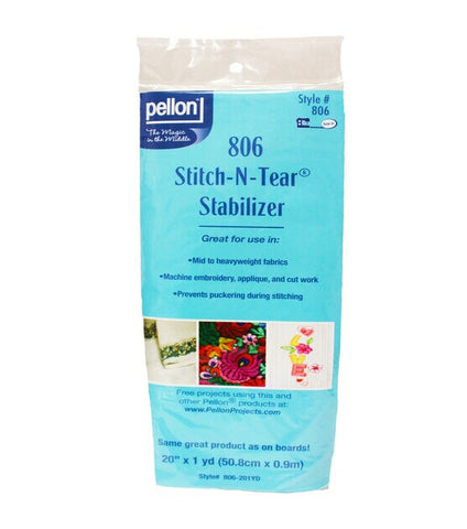 Pellon® 806 Stitch-N-Tear® Stabilizer - Precut 1 Yard x 20" Pack