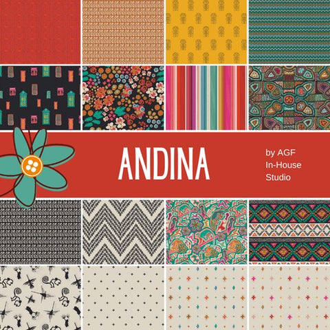Andina designed by AGF Studio Fat Quarter Bundle - 16 Pieces