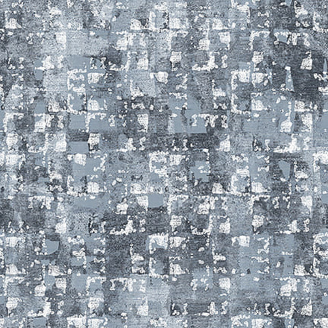 Glaze Grey Abstract Squares by Satin Moon Designs 108" wide x 2.4 metre length - 3476-95