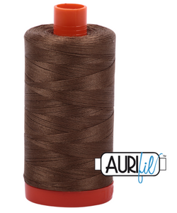 Dark Sandstone 1318 Aurifil 50wt Thread - 1300M Spool 100% Cotton 2ply Italian Thread