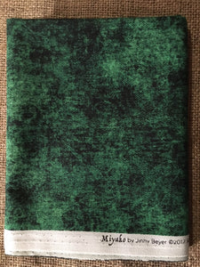 Miyako 3212-3 Green & Black Blender by Jinny Beyer - $7.00 Half Yard Cut